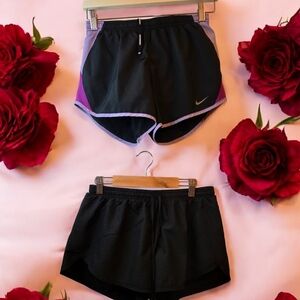 Nike & Old Navy Women's Black and Purple Athletic Shorts Size XS & S